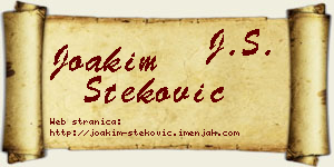 Joakim Steković vizit kartica